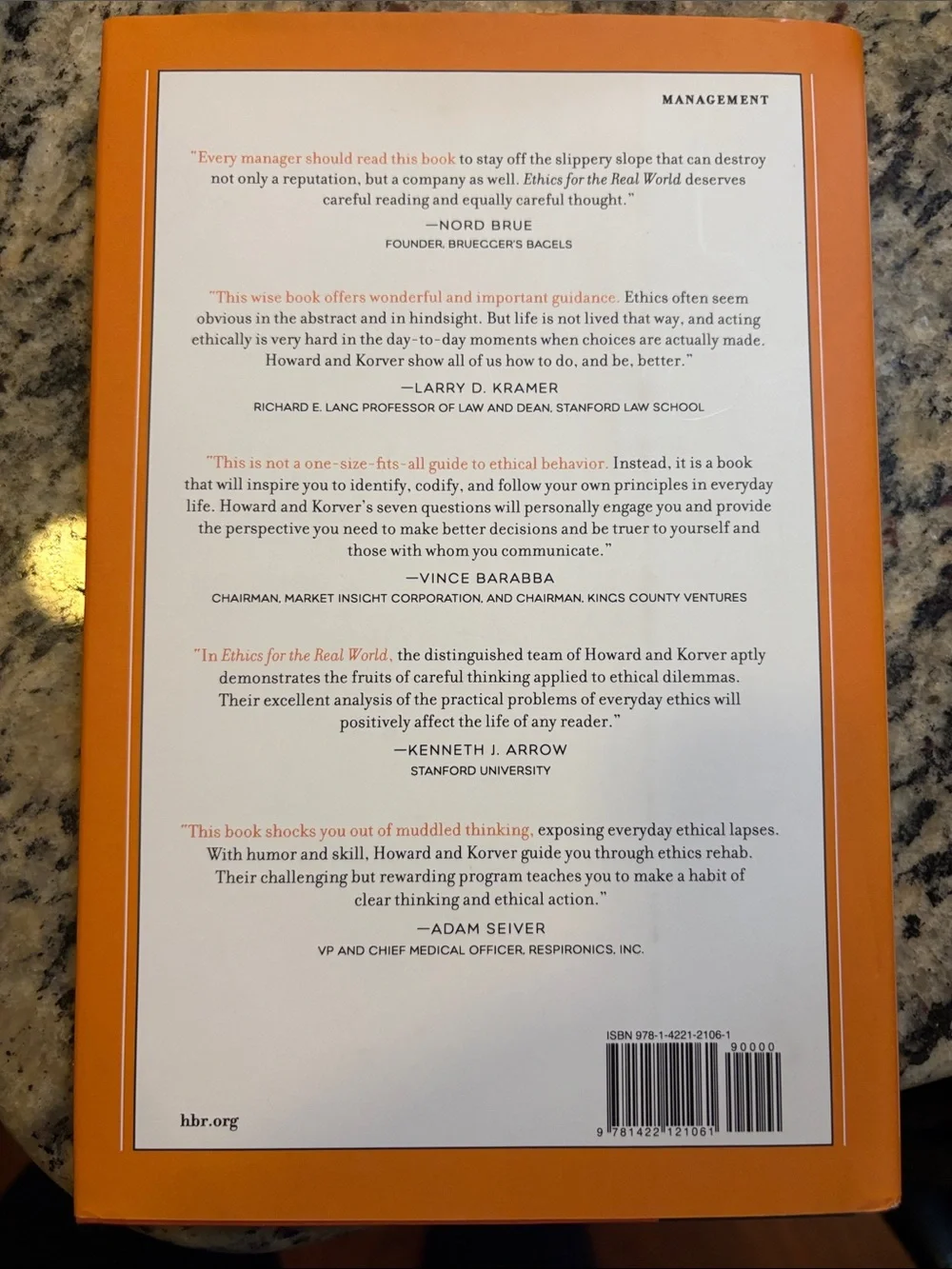 Orange 'Ethics (for the real world)' Paperback